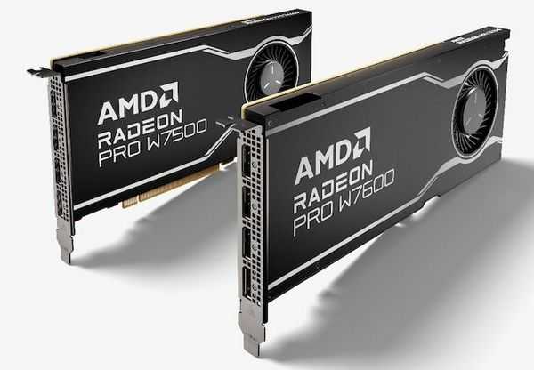 Amd radeon pro w7600 и w7500 Amd radeon pro w7600 и w7500