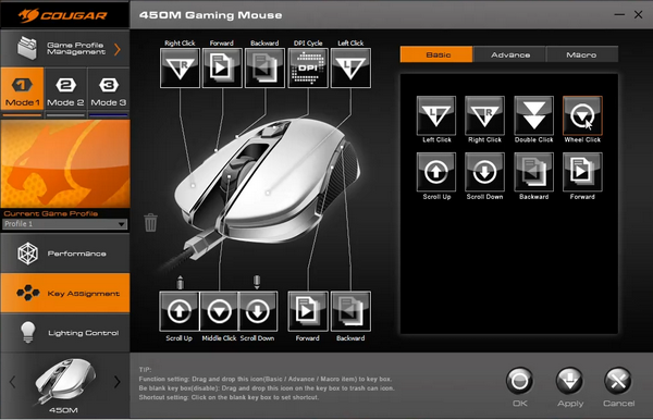 Обзор игровой мыши cougar 450m