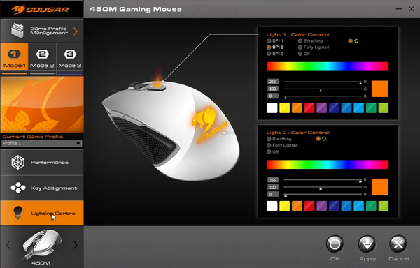 Обзор игровой мыши cougar 450m