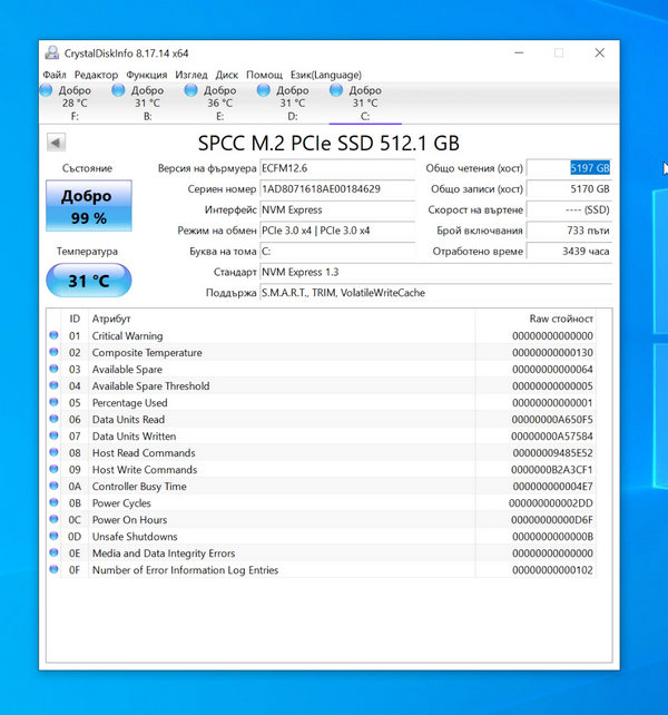Сколько осталось жизни на ssd, как это узнать Сколько осталось жизни на ssd, как это узнать