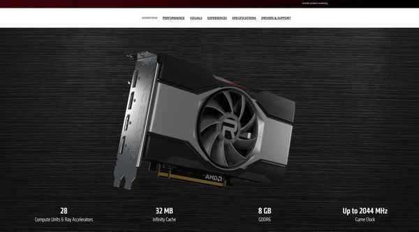 Radeon rx 6600 - самая близкая к бюджетной карта в этом году