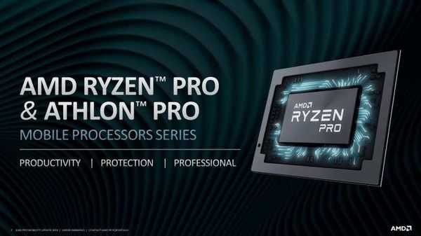 Amd выпускает мобильные процессоры amd ryzen pro и amd athlon pro второго поколения