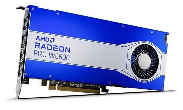 Amd выпускает видеокарту для рабочих станций radeon pro w6600